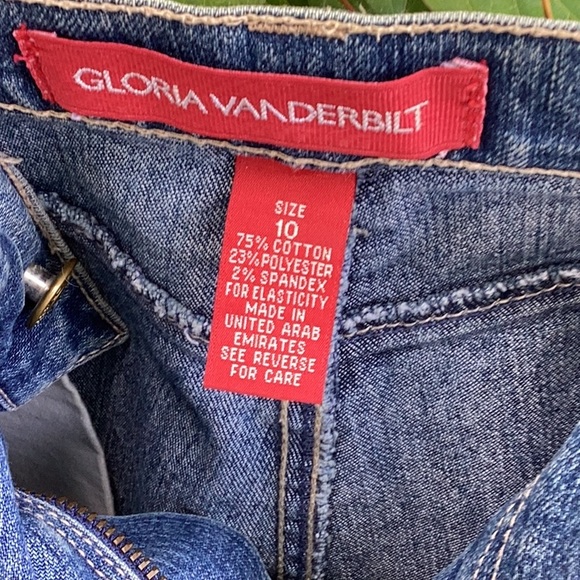 🦋Gloria Vanderbilt Fun Size 10 Awesome Denim Jean Skirt Fun to Wear 🦋 - Picture 7 of 7